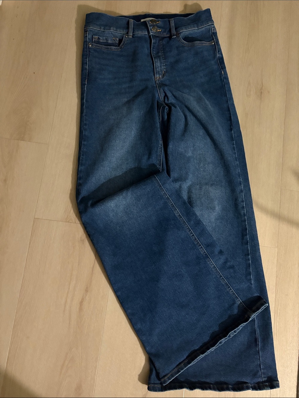 sofia by sofia vergara Dark Blue High-Rise Wide-Leg Jeans - Picture 4 of 6